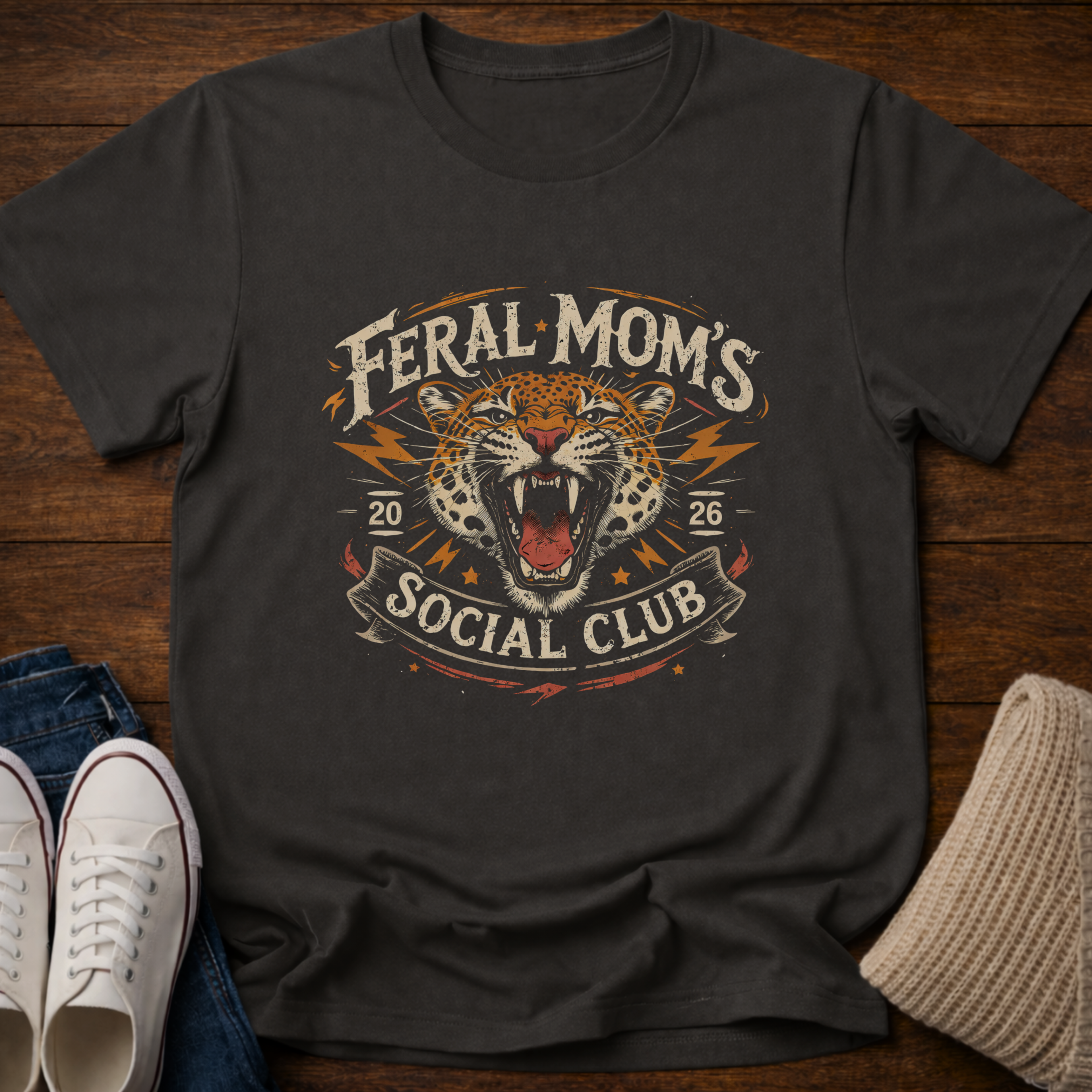 Feral Mom's Social Club 2026 T-Shirt