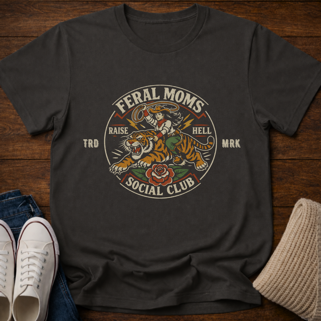 Feral Moms Social Club Raise Hell T-Shirt