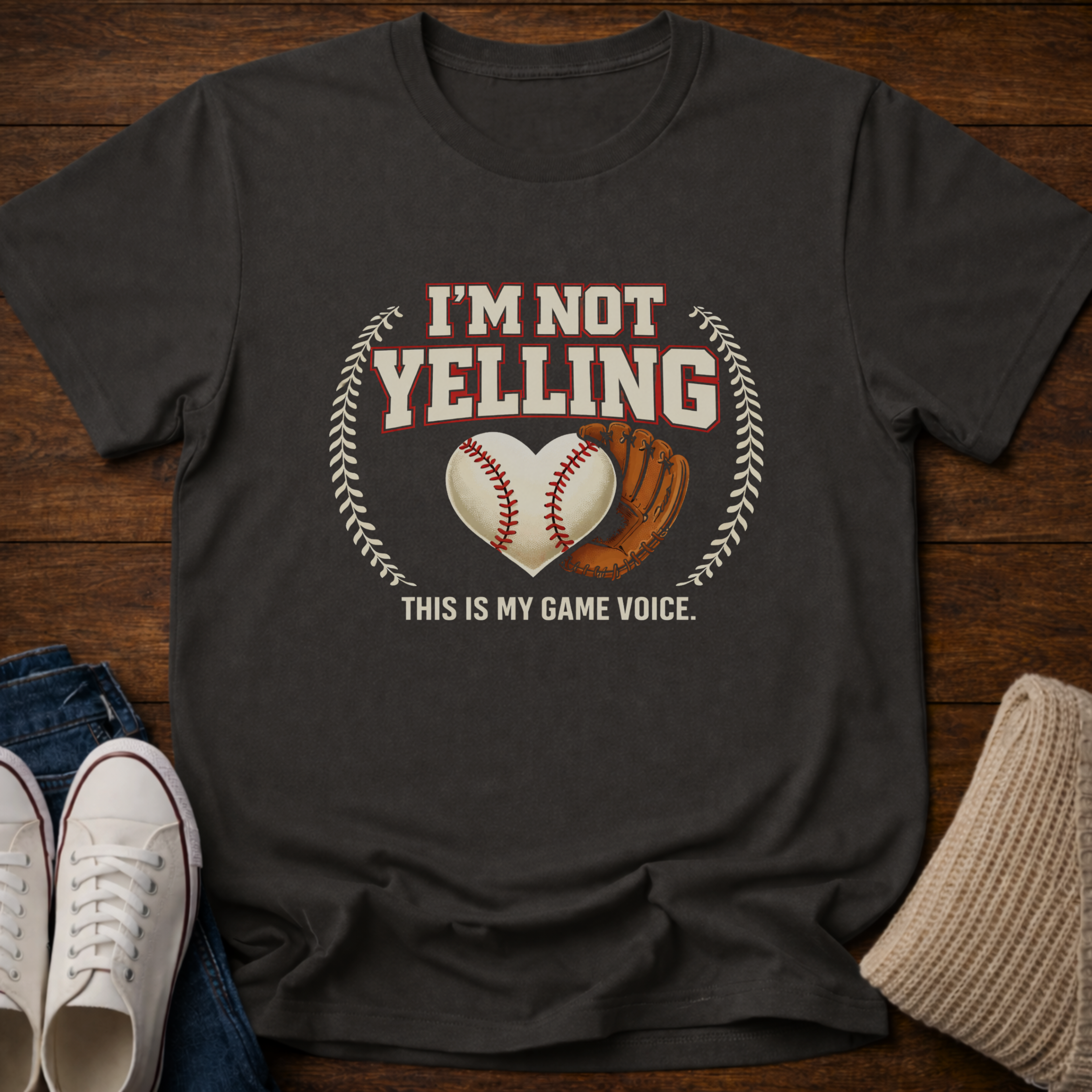 Baseball Not Yelling T-Shirt
