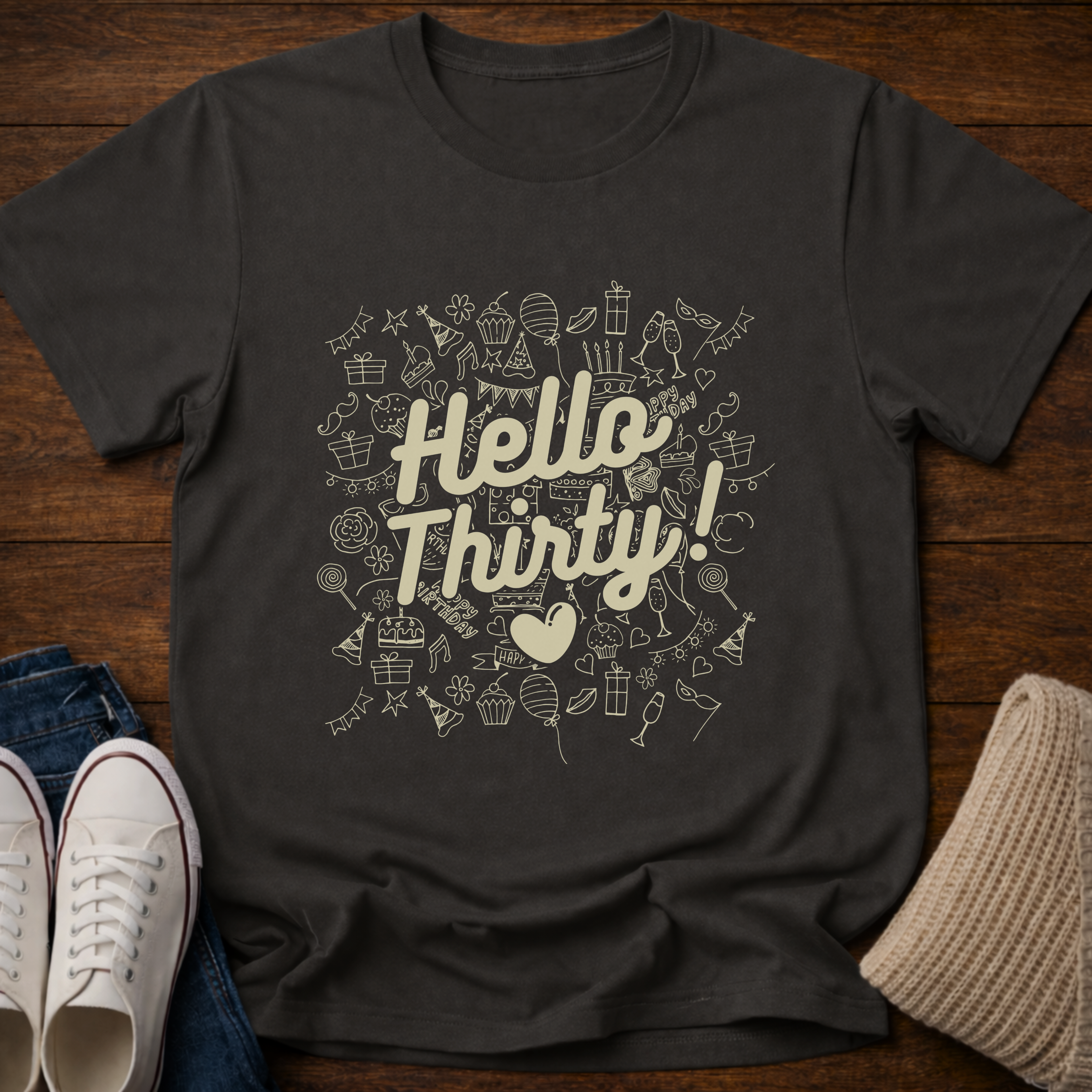 Hello Thirty Milestone T-Shirt