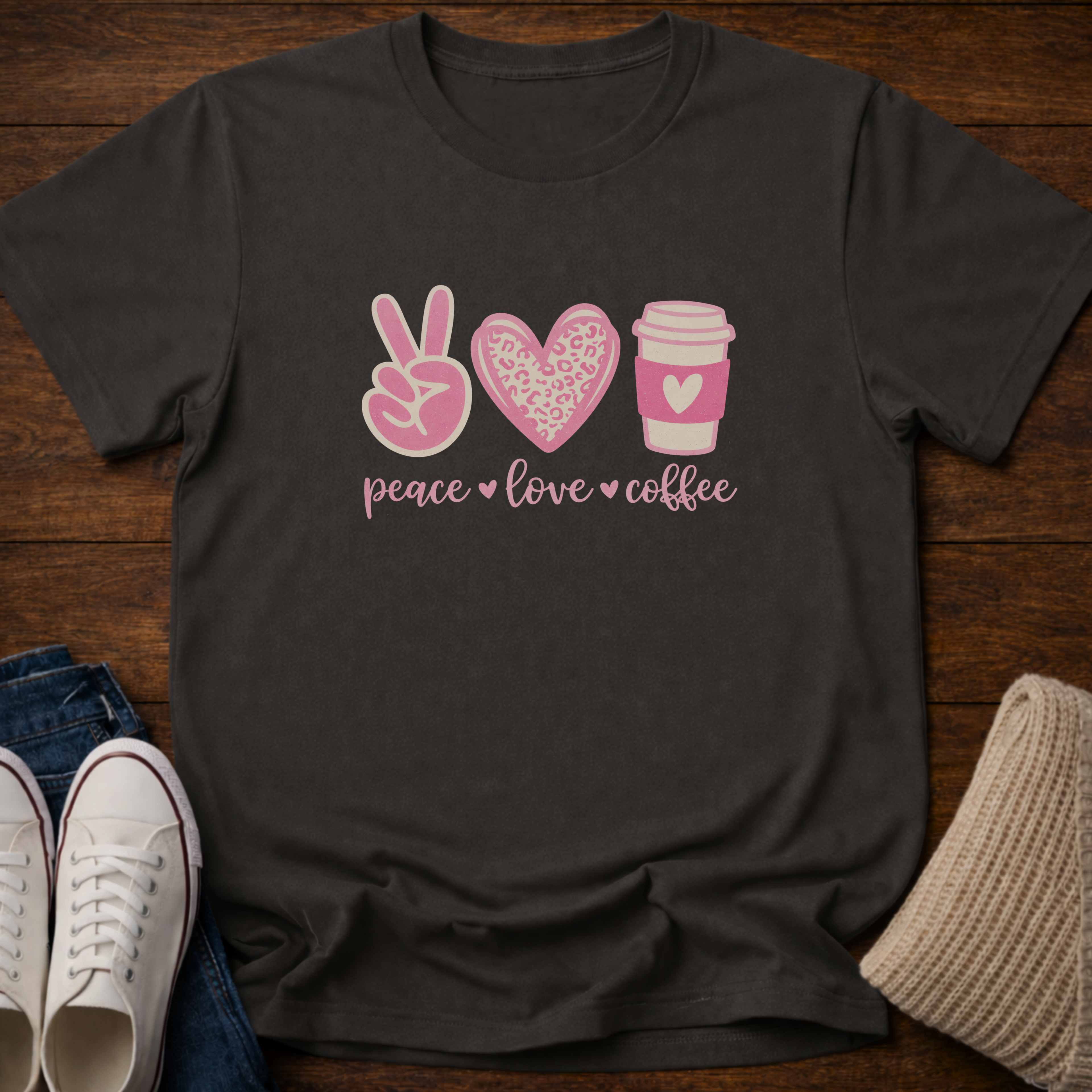 Peace Love Coffee T-Shirt