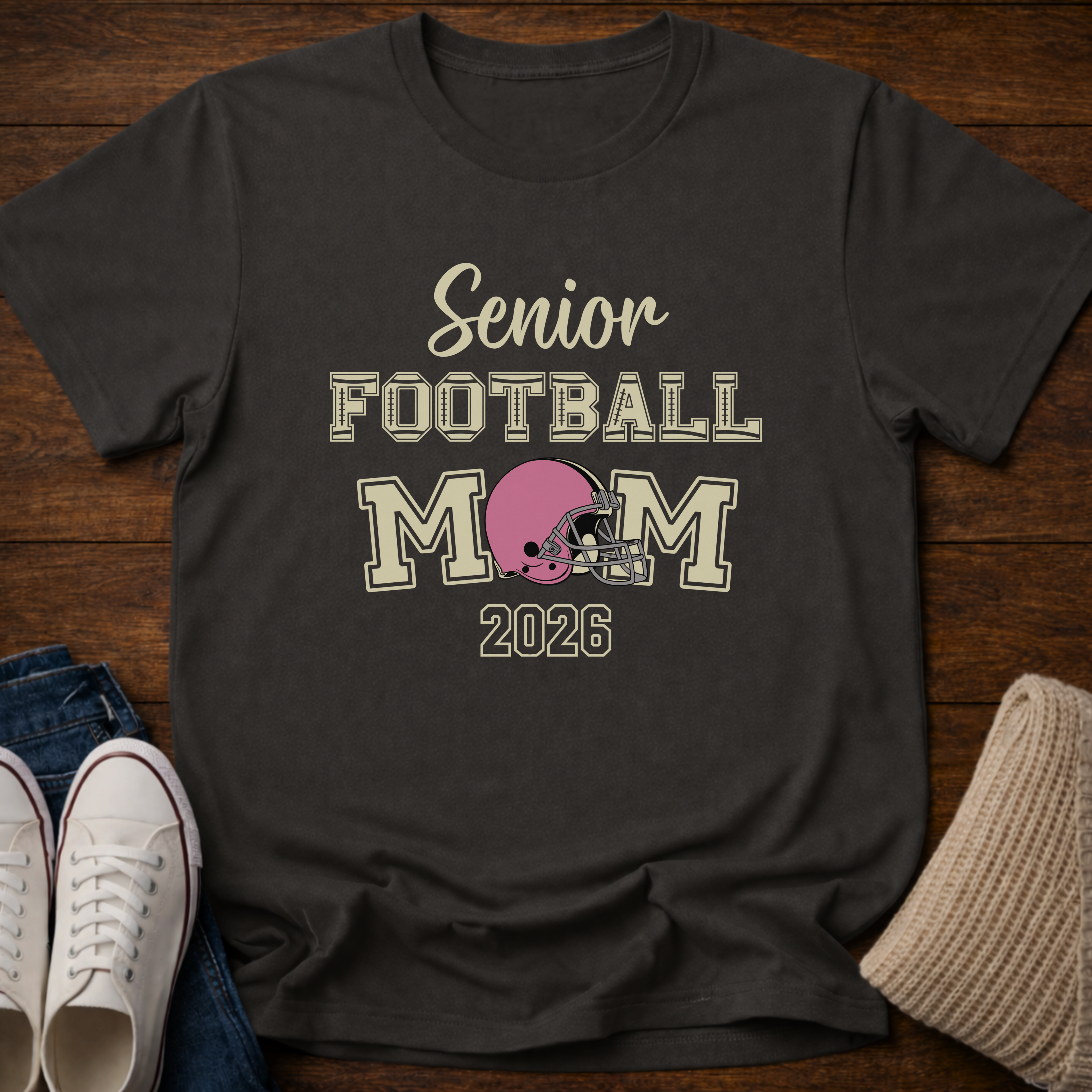 Senior Football Mom 2026 T-Shirt