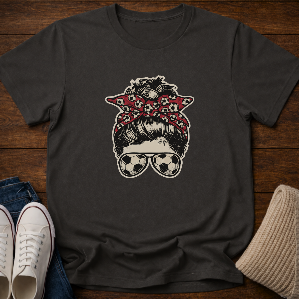 Soccer Mom Messy Bun T-Shirt
