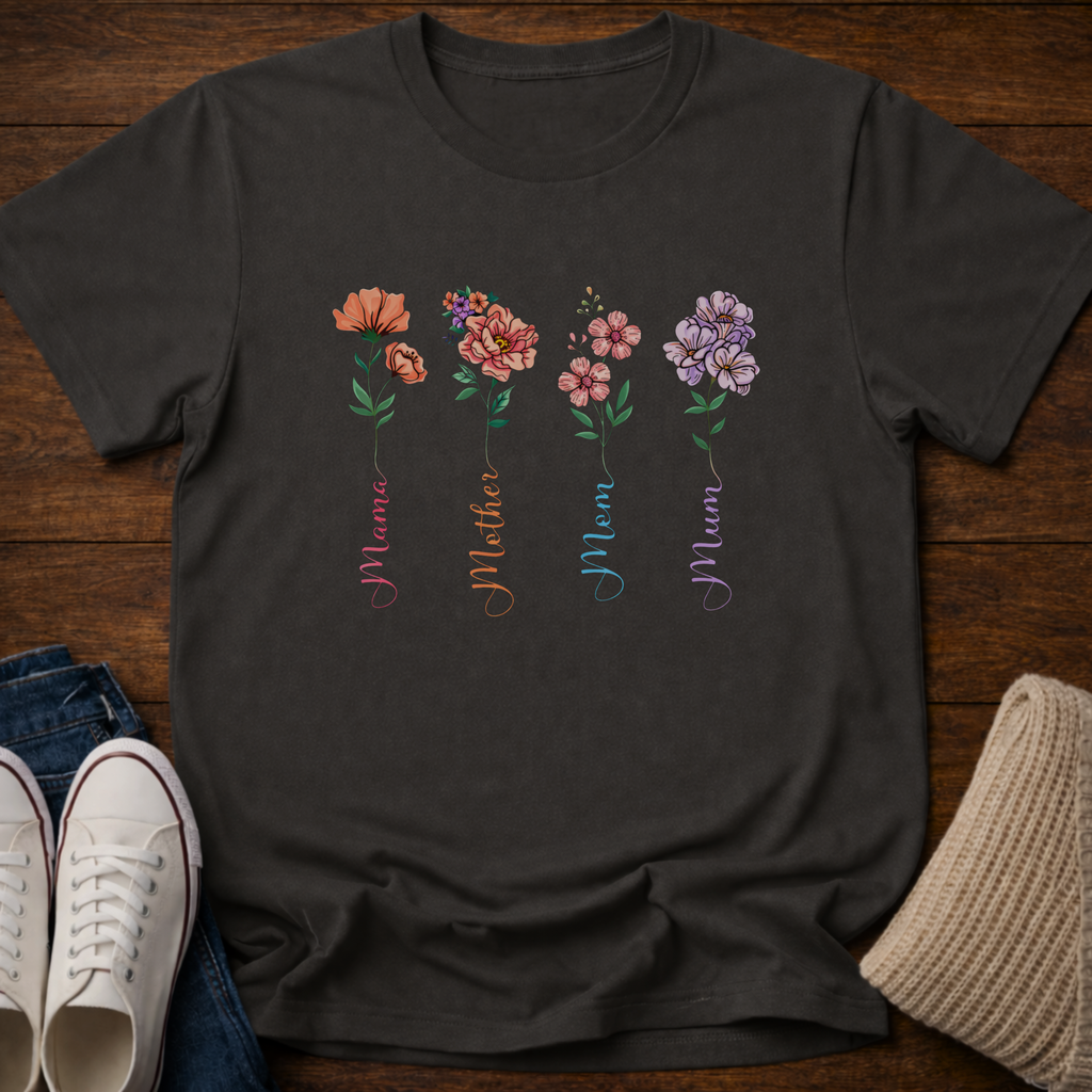 Mom Growing Floral T-Shirt