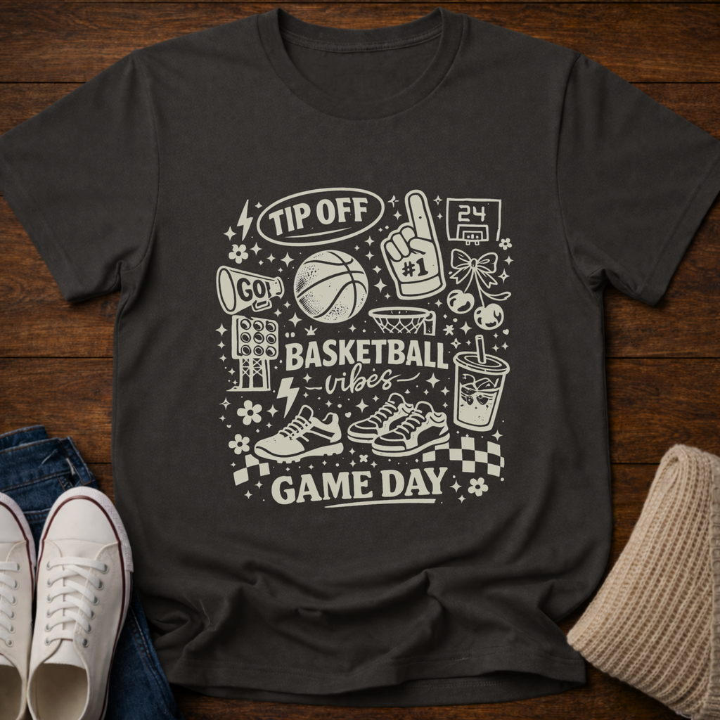 Basketball Mom Doodle T-Shirt