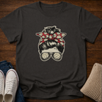 Volleyball Mom Messy Bun T-Shirt
