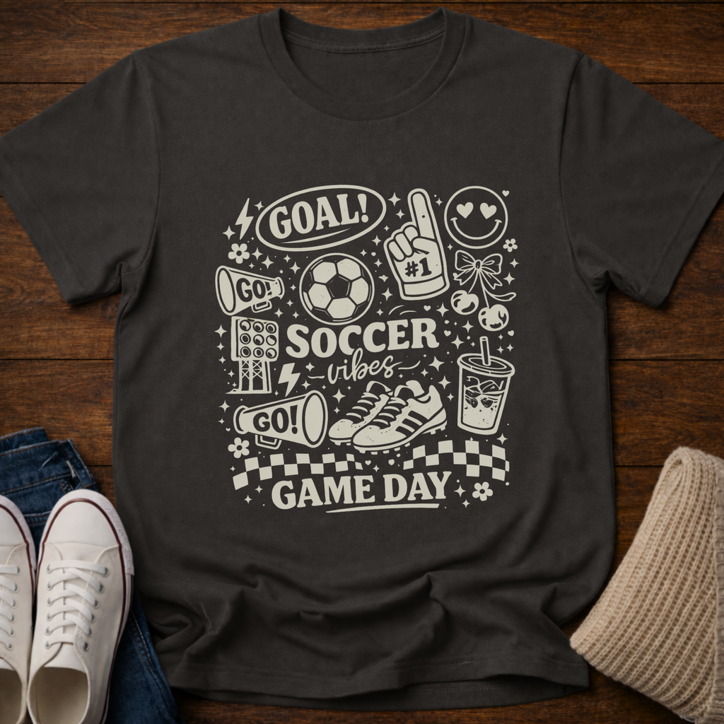 Soccer Mom Doodle Collage T-Shirt